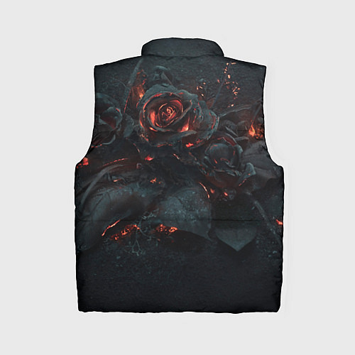 Женский жилет Тлеющий розы / 3D-Черный – фото 2