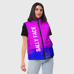 Женский жилет Sally Face Glitch Text Effect, цвет: 3D-черный — фото 2
