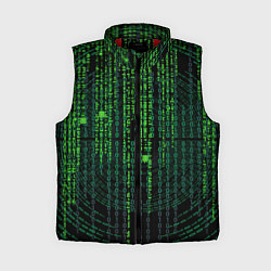 Женский жилет Бинарная матрица