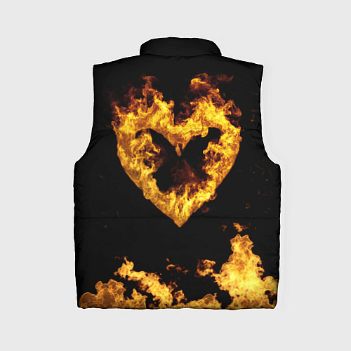 Женский жилет Fire Heart / 3D-Черный – фото 2
