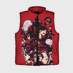 Женский жилет АТАКА ТИТАНОВ КРАСНЫЙ фонAttack on Titan, цвет: 3D-красный