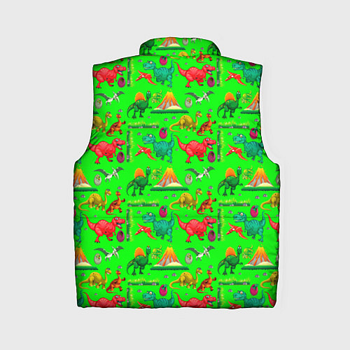 Женский жилет TEXTURE WITH DINOSAURS / 3D-Красный – фото 2