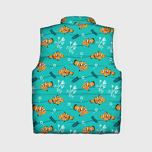 Женский жилет TEXTURE OF SEA FISH / 3D-Черный – фото 2