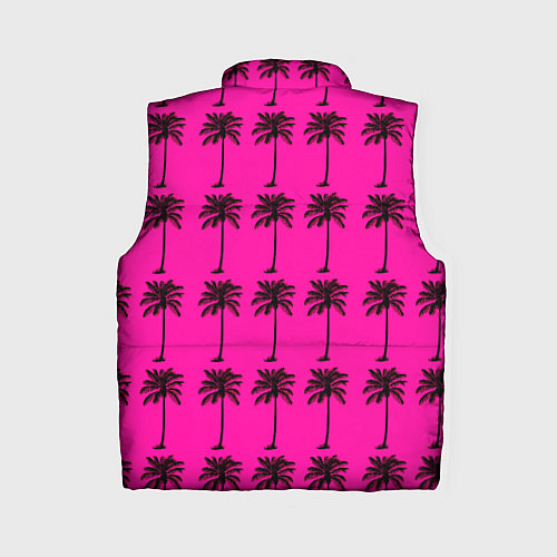 Женский жилет TEXTURE OF PALM TREES IN COLOR / 3D-Черный – фото 2