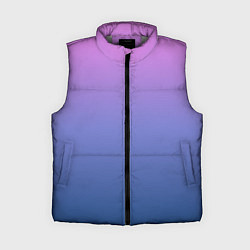 Женский жилет PINK-BLUE GRADIENT ГРАДИЕНТ, цвет: 3D-светло-серый