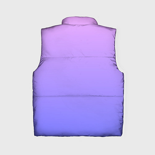 Женский жилет PINK-PURPLE GRADIENT ГРАДИЕНТ РОЗОВО-ФИОЛЕТОВЫЙ / 3D-Черный – фото 2