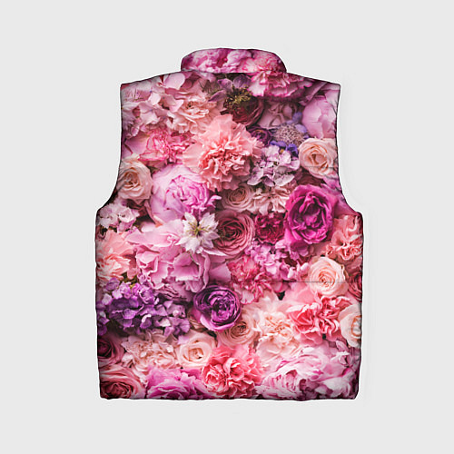 Женский жилет BOUQUET OF VARIOUS FLOWERS / 3D-Светло-серый – фото 2
