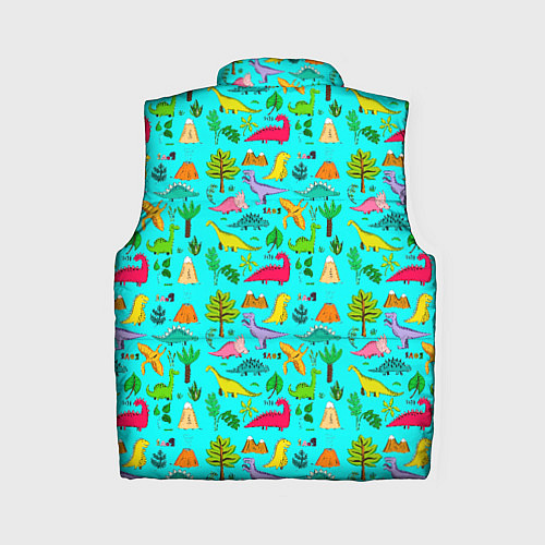 Женский жилет PREHISTORIC ANIMALS / 3D-Светло-серый – фото 2