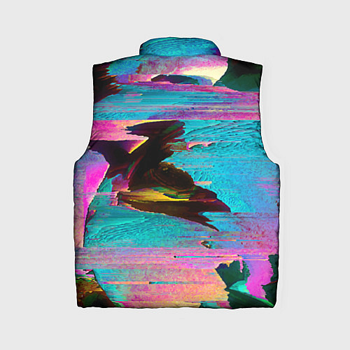 Женский жилет Multicolored vanguard glitch / 3D-Светло-серый – фото 2