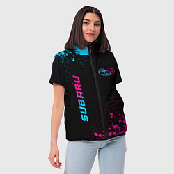 Женский жилет Subaru Neon Gradient FS, цвет: 3D-черный — фото 2
