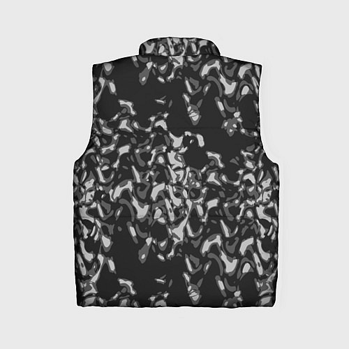 Женский жилет Абстрактный узор в темных серых тонах / 3D-Красный – фото 2