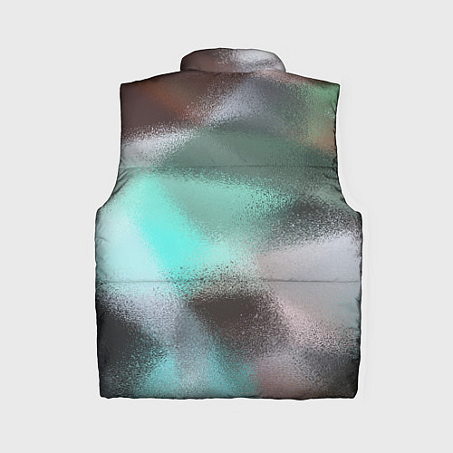 Женский жилет Абстрактный узор в бирюзовых коричневых тонах / 3D-Красный – фото 2