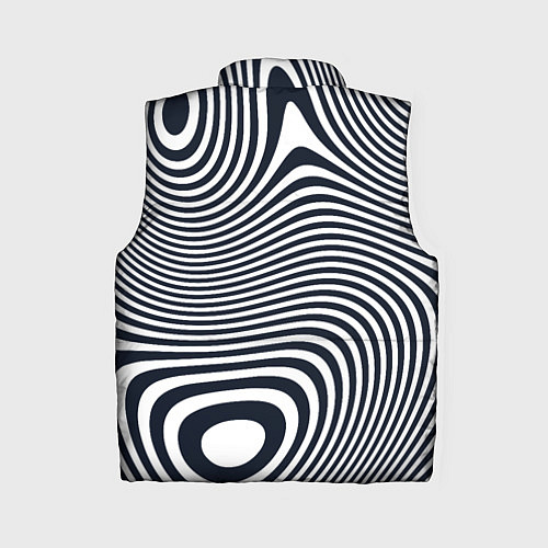 Женский жилет Гипнотические волны / 3D-Черный – фото 2