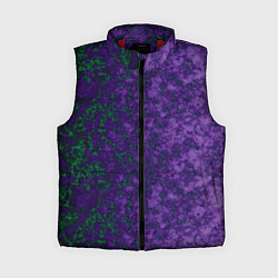 Женский жилет Marble texture purple green color, цвет: 3D-красный