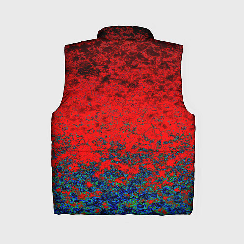 Женский жилет Абстрактный узор мраморный красно-синий / 3D-Красный – фото 2