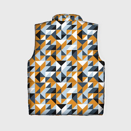 Женский жилет Полигональный геометрический узор / 3D-Красный – фото 2