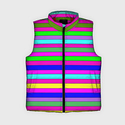Женский жилет Multicolored neon bright stripes