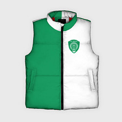 Женский жилет ФК Ахмат бело-зеленая форма, цвет: 3D-красный