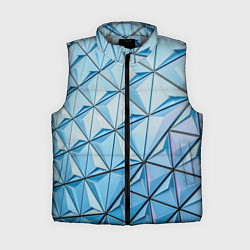 Женский жилет Абстрактная киберпанк броня - Голубой