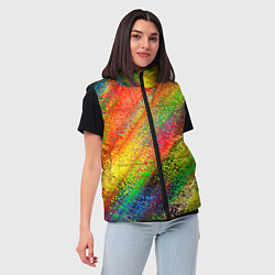 Женский жилет Rainbow inclusions, цвет: 3D-черный — фото 2