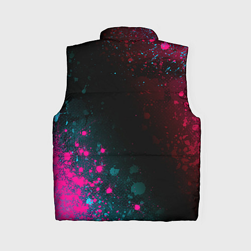 Женский жилет God of War - neon gradient / 3D-Черный – фото 2