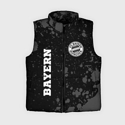 Женский жилет Bayern sport на темном фоне: символ и надпись верт, цвет: 3D-черный