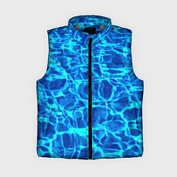 Женский жилет Текстура поверхности воды, цвет: 3D-светло-серый