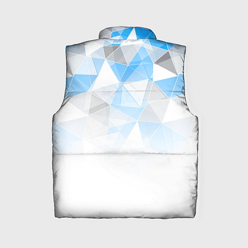 Женский жилет Исчезающие серо-голубые полигоны / 3D-Красный – фото 2