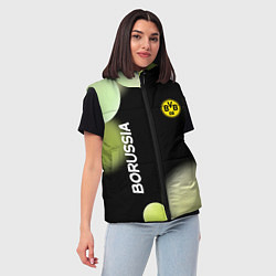 Женский жилет Боруссия Абстракция, цвет: 3D-черный — фото 2