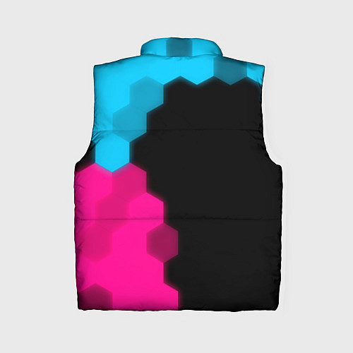Женский жилет Porsche - neon gradient: по-вертикали / 3D-Черный – фото 2