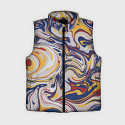 Женский жилет Лунные разводы красок, цвет: 3D-красный