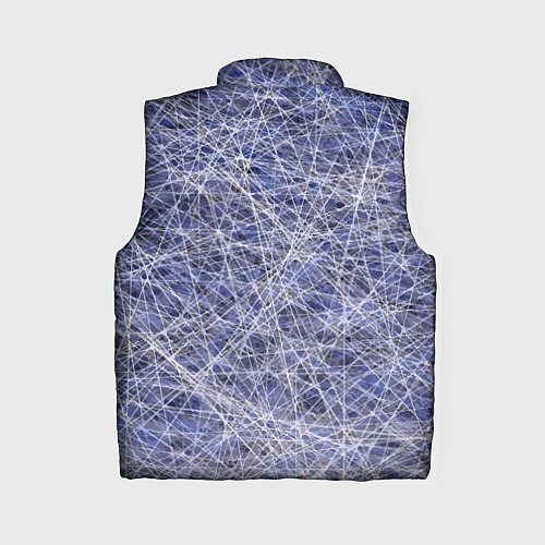 Женский жилет Паттерн из хаотичных линий - экспрессия / 3D-Светло-серый – фото 2