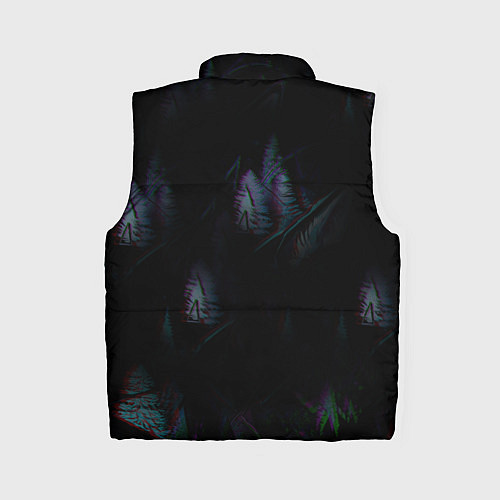 Женский жилет Волк - глитч / 3D-Красный – фото 2