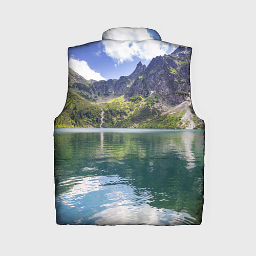 Женский жилет Прозрачное горное озеро / 3D-Светло-серый – фото 2