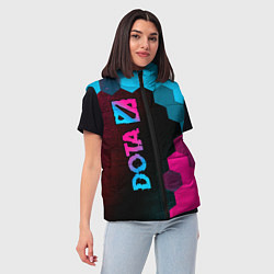 Женский жилет Dota - neon gradient: по-вертикали, цвет: 3D-черный — фото 2