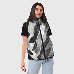 Женский жилет Зимник - камуфляж зимний косой, цвет: 3D-светло-серый — фото 2