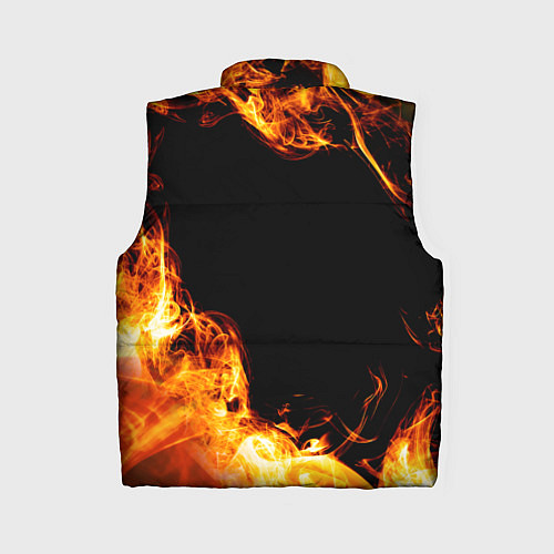 Женский жилет Five Finger Death Punch и пылающий огонь / 3D-Черный – фото 2