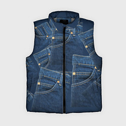 Женский жилет Джинсовка jeans, цвет: 3D-светло-серый