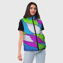 Женский жилет Цветная ткань, цвет: 3D-красный — фото 2