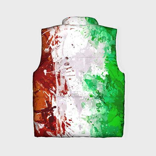 Женский жилет Флаг Италии - кляксы / 3D-Черный – фото 2