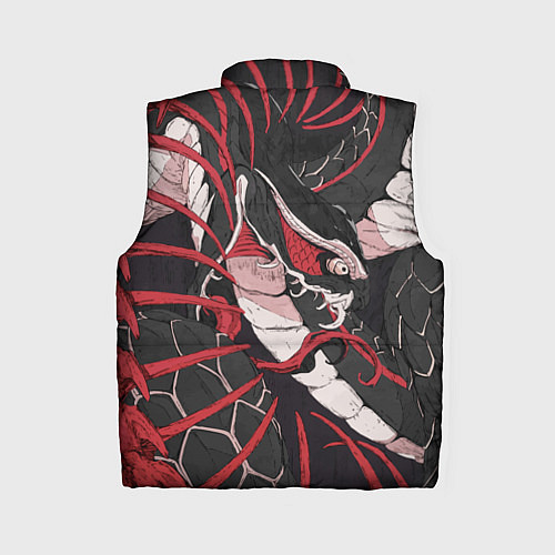 Женский жилет Японская змея уроборос / 3D-Светло-серый – фото 2