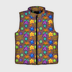 Женский жилет Stardew Valley pattern brown