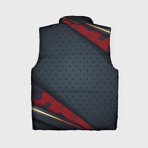 Женский жилет Герб России черно-красный камуфляж / 3D-Черный – фото 2