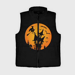 Женский жилет Сказочная ночь на Хэллоуин, цвет: 3D-черный