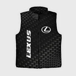 Женский жилет Lexus карбоновый фон, цвет: 3D-черный