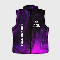 Женский жилет Fall Out Boy violet plasma, цвет: 3D-черный