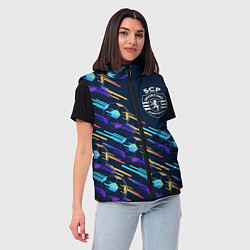 Женский жилет Sporting градиентные мячи, цвет: 3D-черный — фото 2