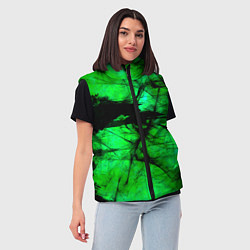 Женский жилет Зеленый фантом, цвет: 3D-черный — фото 2