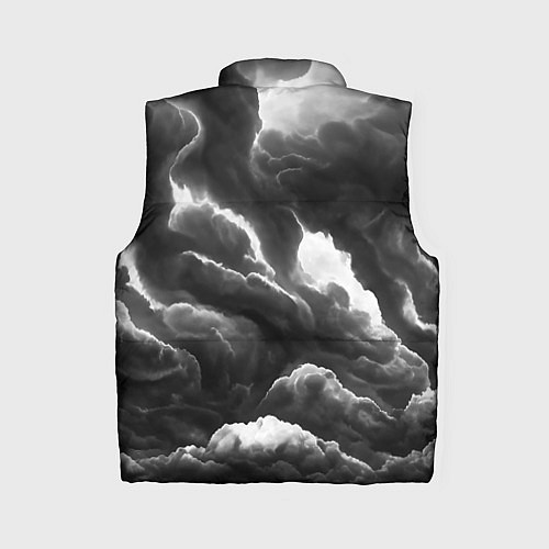 Женский жилет Очень темные тучи / 3D-Черный – фото 2