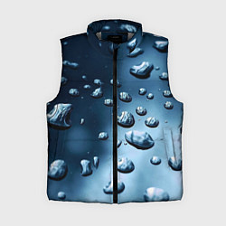 Женский жилет Капли воды на матовом стекле - текстура